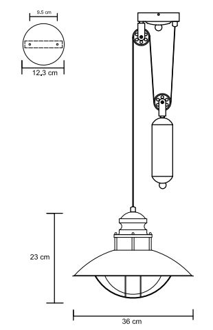 lampe à poulie